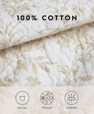 Amberley Cotton Reversible 3-Pc. Quilt Set, King