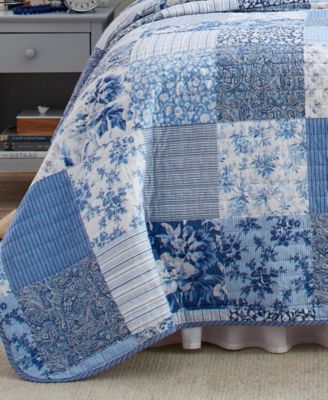 Paisley Patchwork Reversible 3-Pc. Quilt Set, Full/Queen