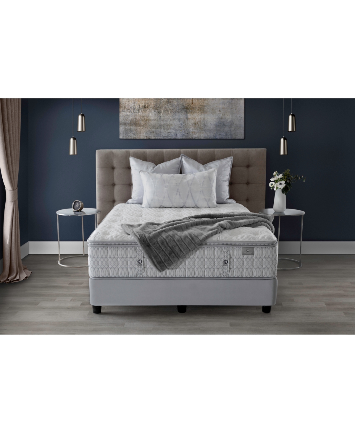 Hotel Collection By Aireloom Handmade Coppertech Silver 13" Firm Luxe Top Mattress- California King, Created For Macy In No Color