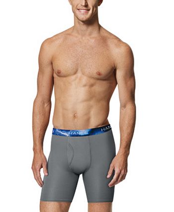 Men's Hanes 4-Pack Sport X-Temp Air Mesh Boxer Briefs, Size: Large