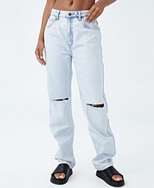 Women's Long Straight Denim Jeans