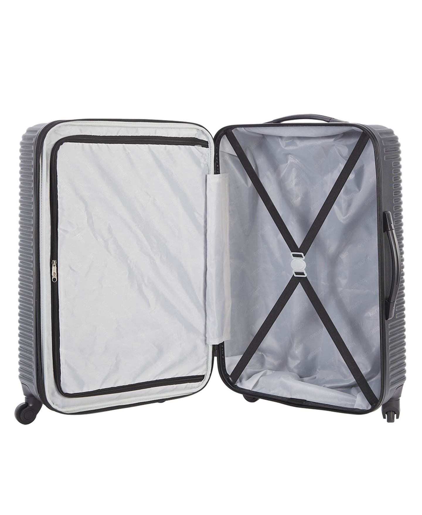 Сумки Kensie Hillsboro Expandable Rolling Hardside Collection Set, 4 Piece, цвет: Чёрный — фото 11