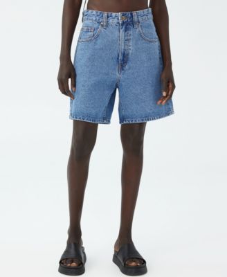 Cotton On Women's Dad Denim Shorts In 