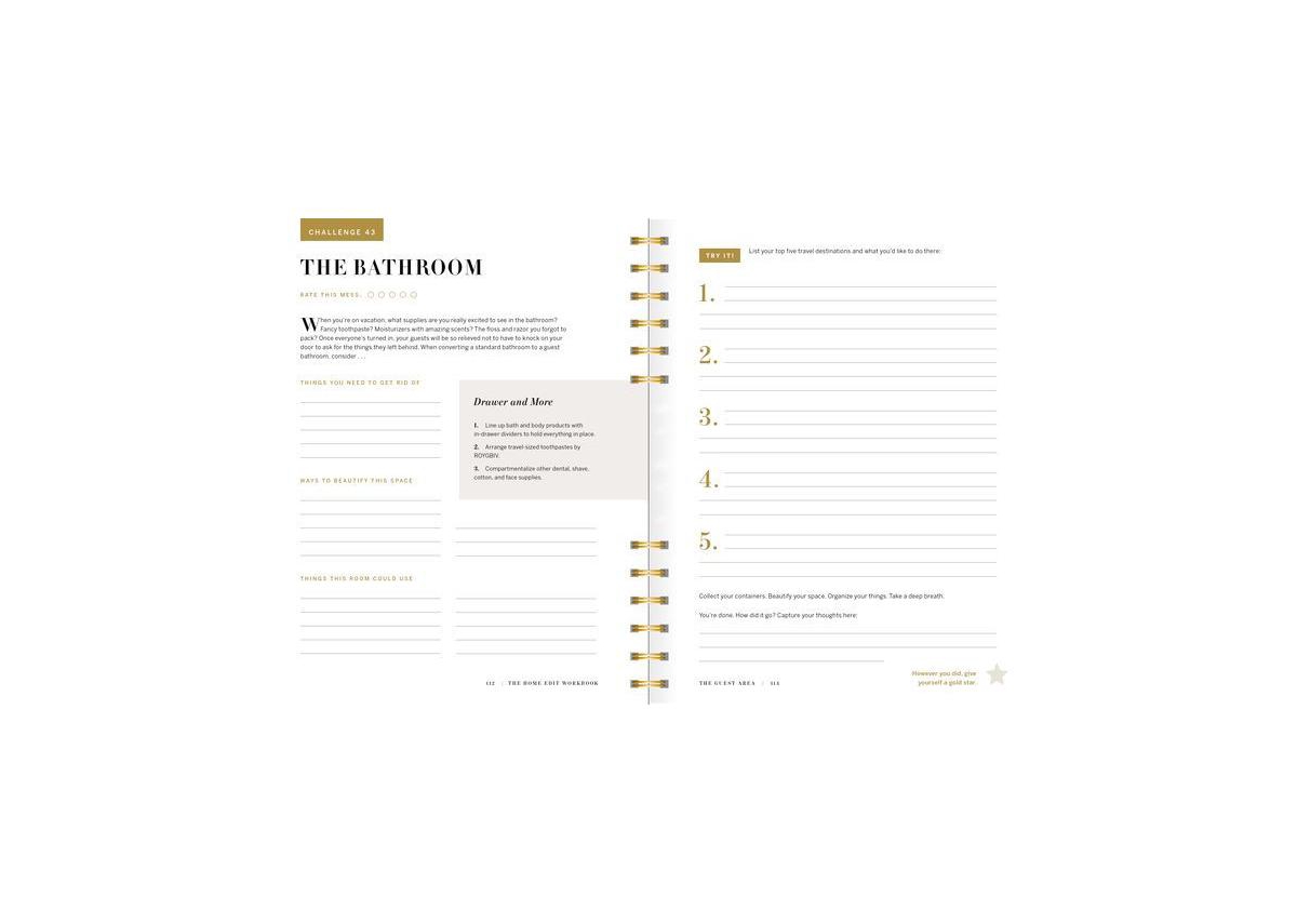 The Home Edit Workbook - Prompts, Activities, and Gold Stars to Help You Contain the Chaos by Clea Shearer
