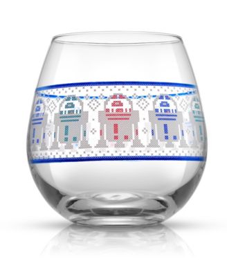 Star Wars Ugly Sweater Collection 15 oz Stemless Drinking Glass, Set of 4