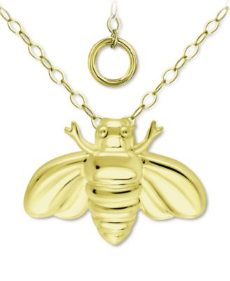 Giani Bernini - Bee Pendant Necklace, 16" + 2" extender