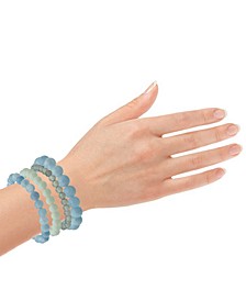 4-Pc. Set Genuine Stone "Chill" Stretch Bracelets (Also in Protection, Happy, Truth, & Power)