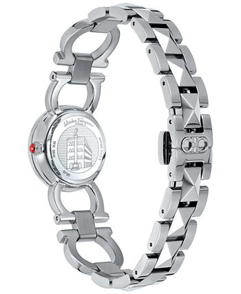 Salvatore Ferragamo - Women's Swiss Double Gancini Stud Stainless Steel Link Bracelet Watch 25mm