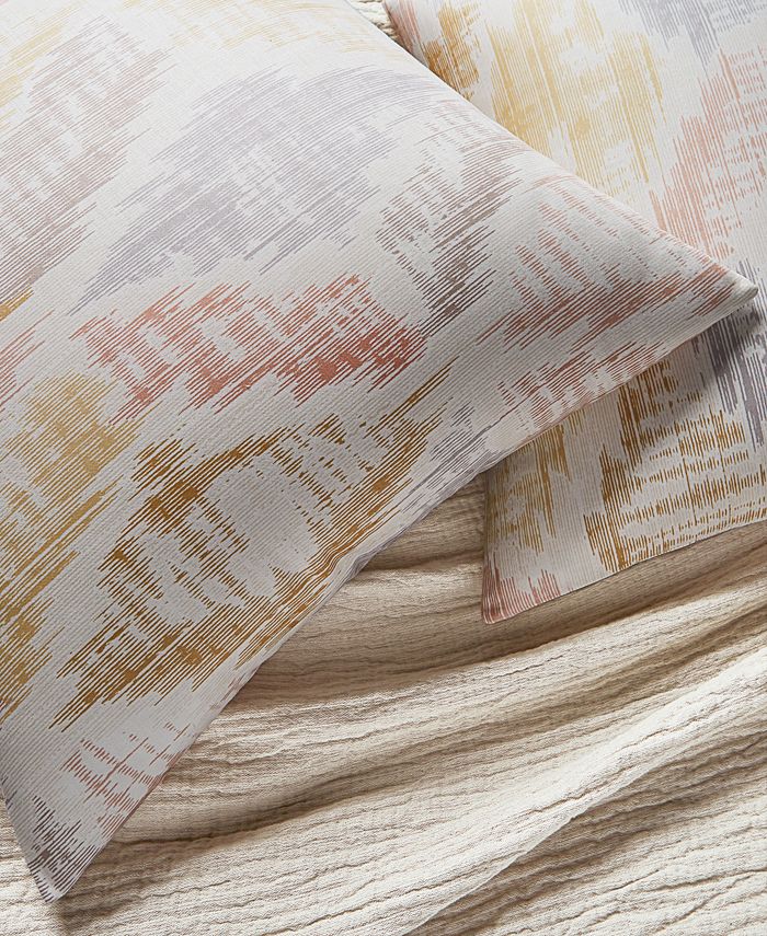Oake Ikat Diamond Duvet Cover, King, Created for Macy's Macy's