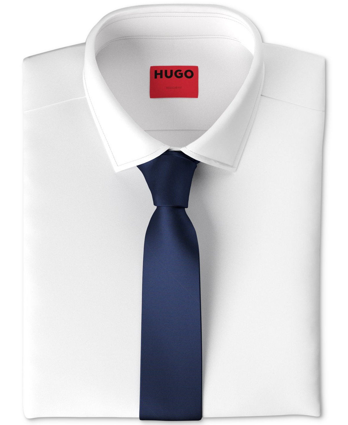 Hugo by Hugo Boss Men's Ribbed Silk Skinny Tie