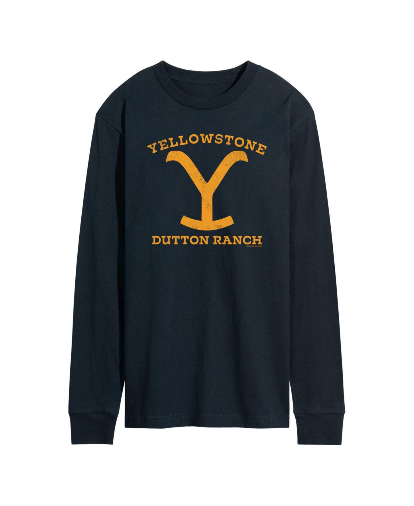 Мужская футболка AIRWAVES Yellowstone Dutton Ranch Y Long Sleeve, цвет: Синий — фото 1