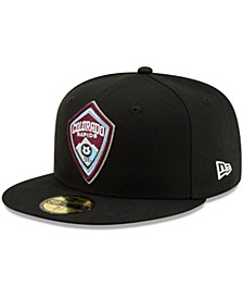 Men's Black Colorado Rapids Primary Logo 59FIFTY Fitted Hat