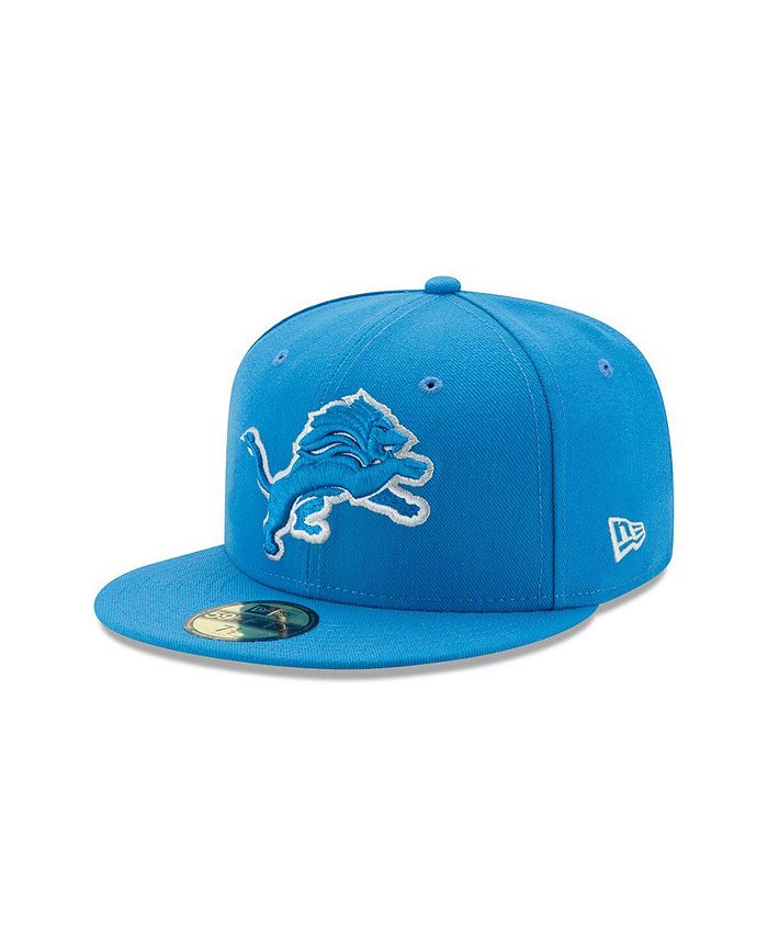 Men's New Era Detroit Lions White on White 59FIFTY Fitted Hat