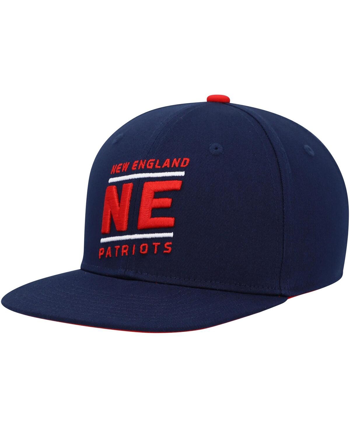 Outerstuff Kids' Big Boys Navy New England Patriots Team Code Adjustable Snapback Hat