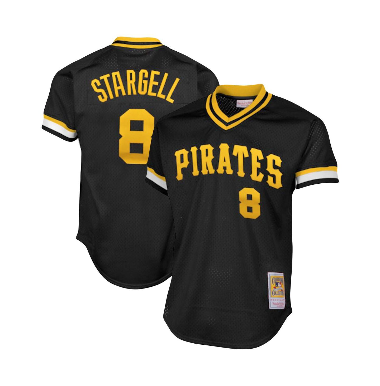 Мужская джерси Mitchell & Ness Willie Stargell Pittsburgh Pirates, Big & Tall, Black — фото 1