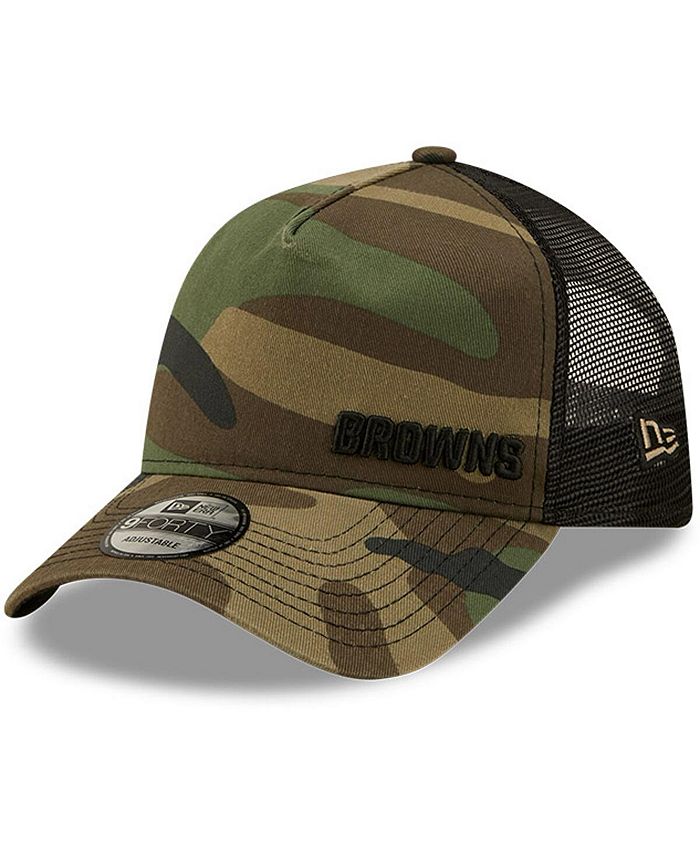 New Era Men's Camo and Black Cleveland Browns Flawless Utility A-Frame  Trucker 9FORTY Snapback Hat - Macy's