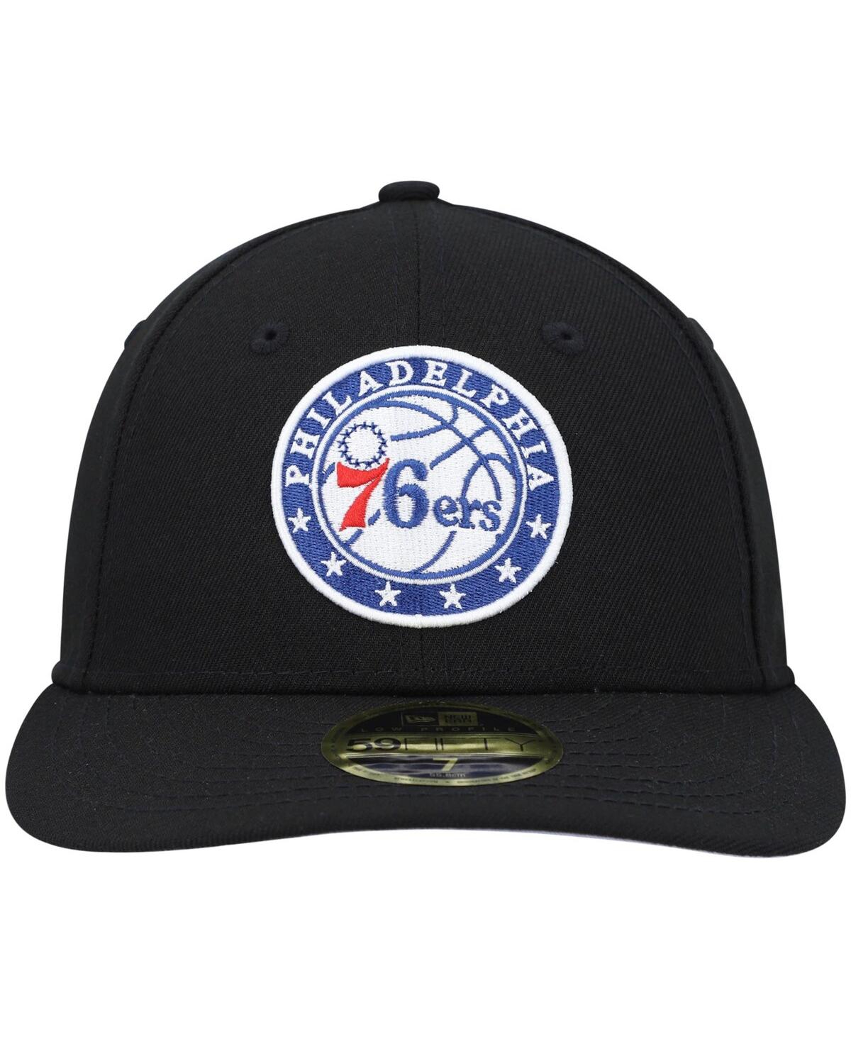 Men'sPhiladelphia 76ers Team Low Profile 59FIFTY Fitted Hat - Black