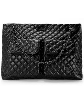 Diana Faux Leather Tote Weekender Travel Bag