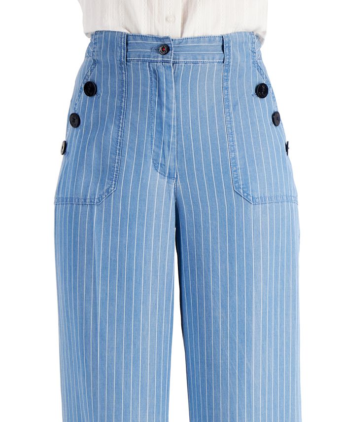 Tommy Hilfiger Women's Striped Sailor Pants - Macy's