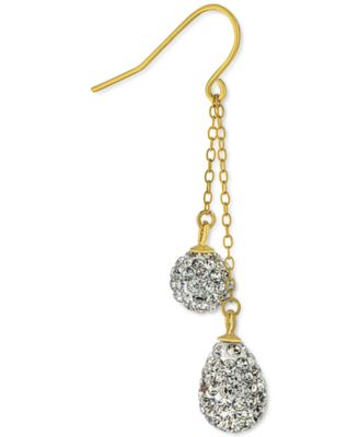 Crystal Double Chain Drop Earrings, Created for Macy's
