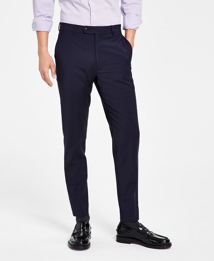 Calvin Klein - Men's Skinny Fit Infinite Stretch Charcoal Suit Pants