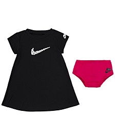 Baby Girls Sport Daisy T-shirt Dress, 2 Piece Set