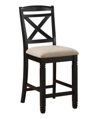 Furniture Carlow 5pc Dining Set (Counter Height Rectangular Table & 4 Side Chairs)