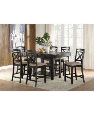 Furniture - Carlow 7pc Dining Set (Counter Height Table & 6 Side Chairs)