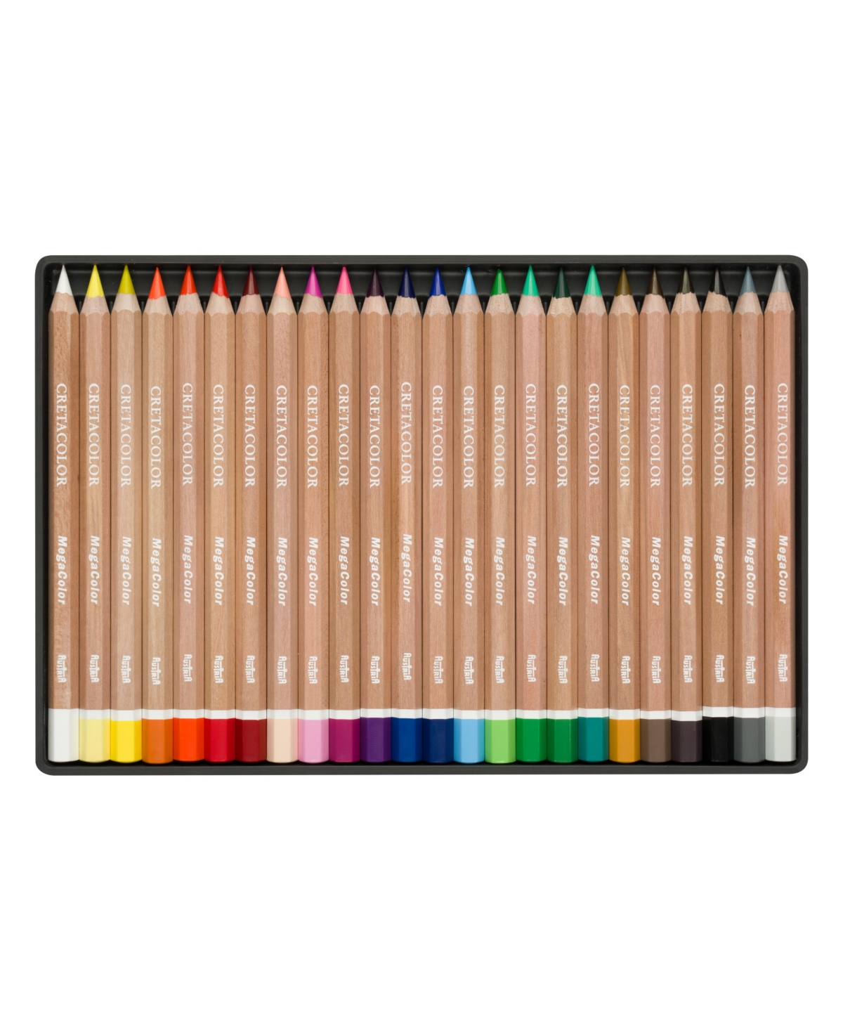 Megacolor Pencil Set, Megacolor Tin Set of 24 Assorted Colors