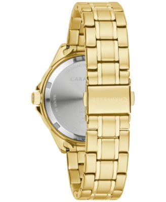 Women's Gold Tone Stainless Steel Bracelet Watch 36mm
