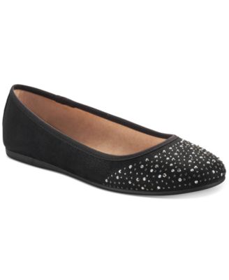 macys flats black