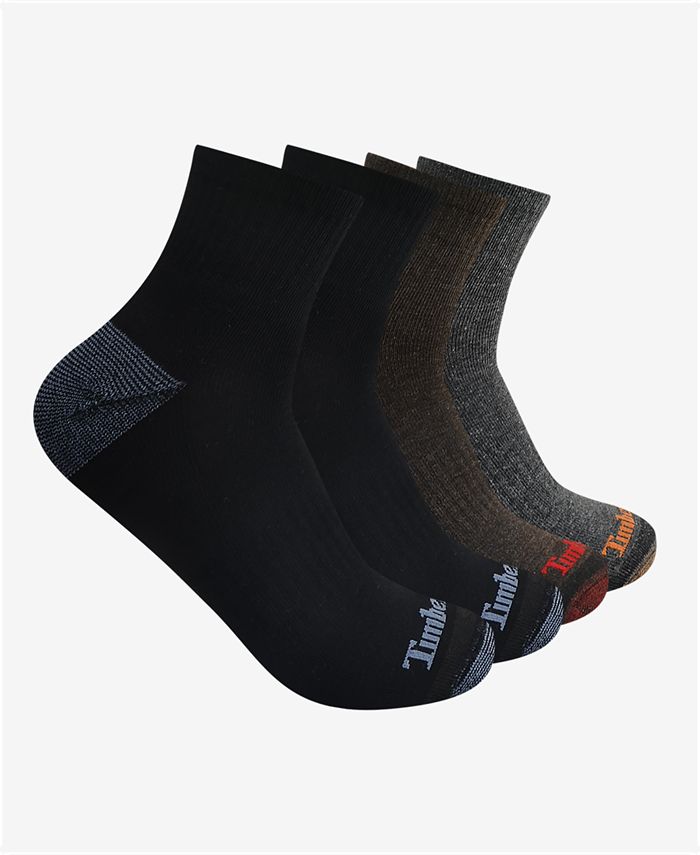 Timberland Men's Quarter Socks, Pack of 4 Macy's
