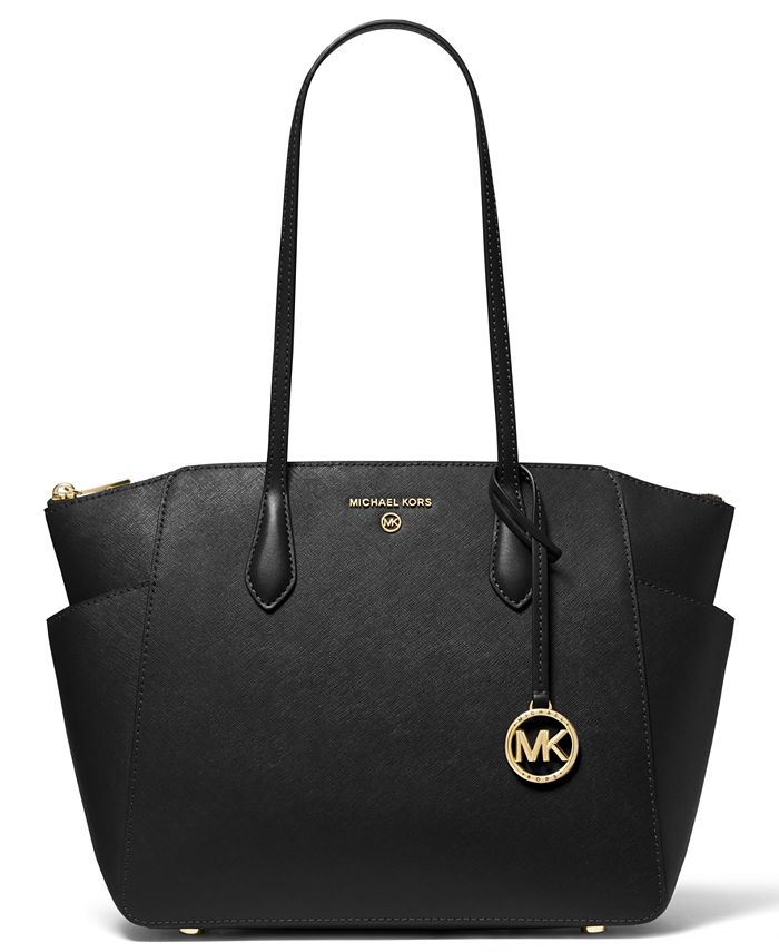 Michael Kors Marilyn Medium Top-Zip Leather Tote & Reviews - Handbags ...