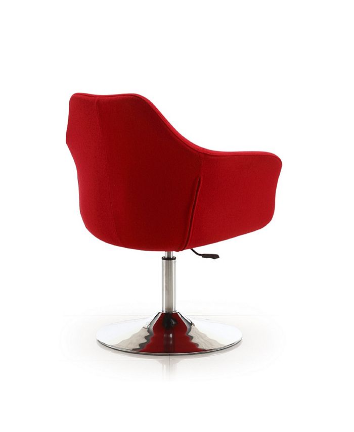 Manhattan Comfort Kinsey Adjustable Height Swivel Accent Chair Macy's