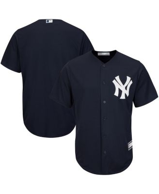 Majestic, Shirts, Genuine New York Yankees Pullover Majestic Jersey Mens  Blue Grey Logo Mlb