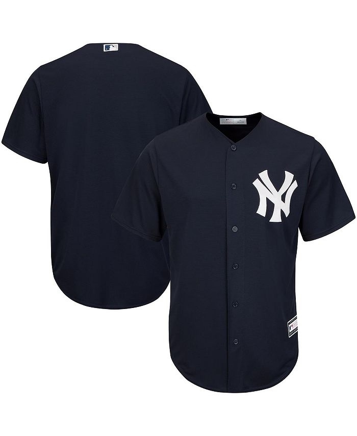 Men's New York Yankees Navy Big & Tall Button-Up Shirt