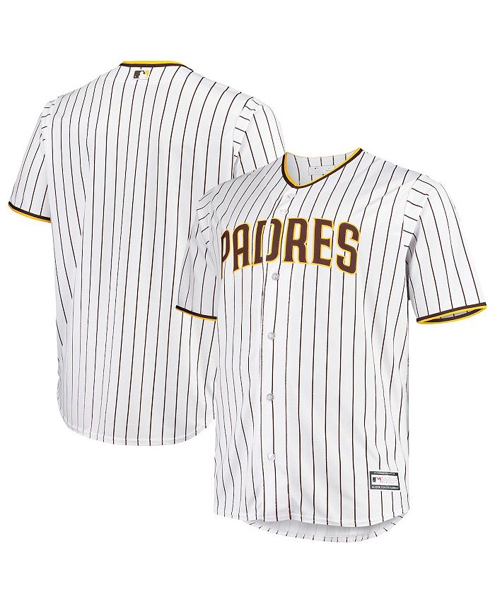 Profile Men's White, Brown San Diego Padres Big and Tall Home Replica ...