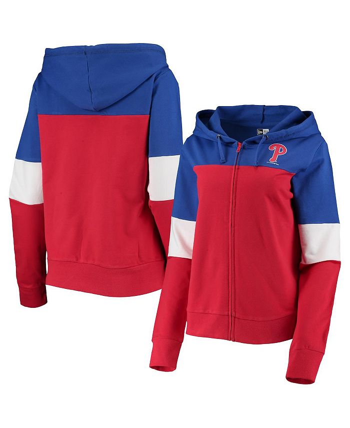 Philadelphia Phillies Mitchell & Ness Colorblocked Fleece Pullover