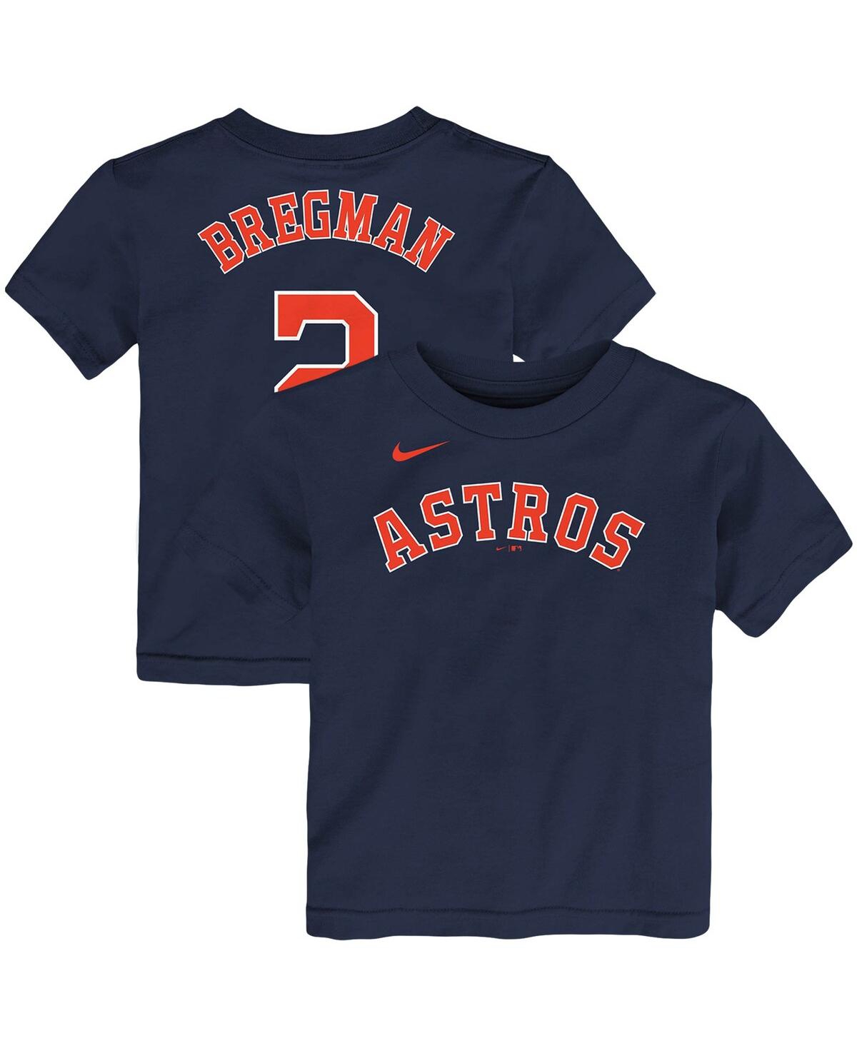 Boys and Girls Infant Nike Alex BregmanHouston Astros Player Name and Number T-shirt - Navy