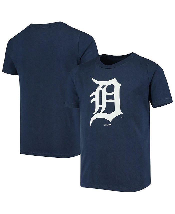 Outerstuff Big Boys Navy Detroit Tigers Primary Logo Team T-shirt - Macy's