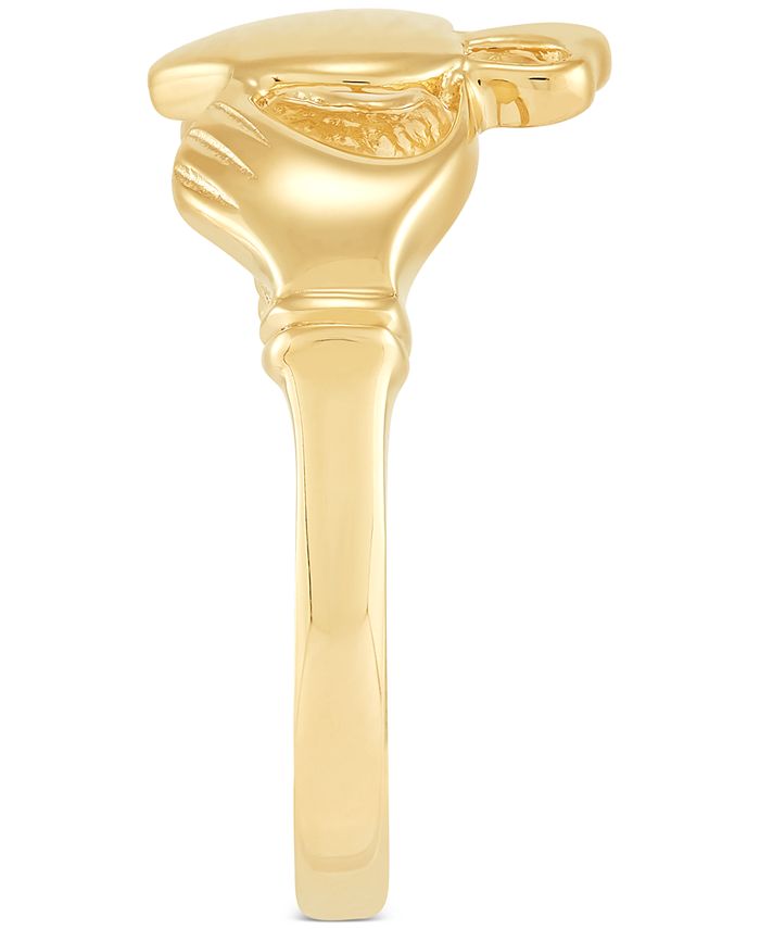 Italian Gold - Claddagh Ring in 14k Gold