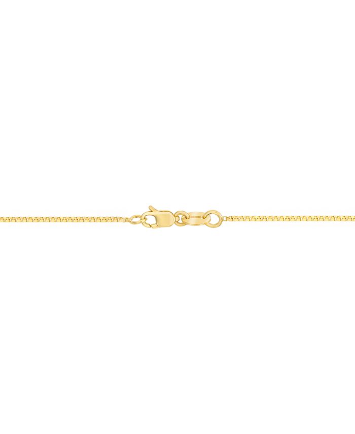 Macy's 16" Box Chain Necklace (3/4mm) in14k Gold Macy's