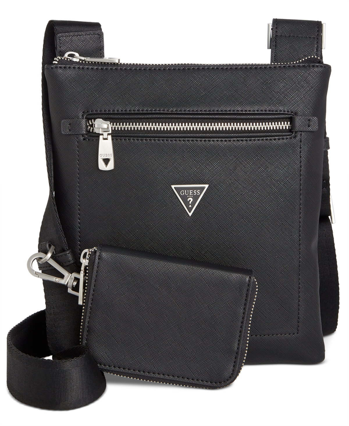 Guess Men's Certosa Multifunctional Logo Bag In Black ModeSens