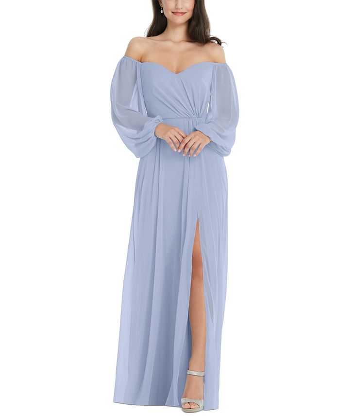 Dessy Collection Women's Off-The-Shoulder Gown & Reviews - Dresses - Women - Macy's