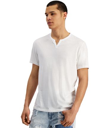 INC International Concepts Men's Split-Neck T-Shirt, Created for Macy's ...