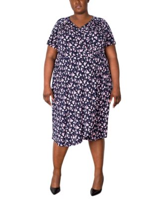 Robbie Bee Plus Size Printed Dress - Macy's