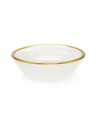 Alabaster Dip Bowls with Rim, Set of 6