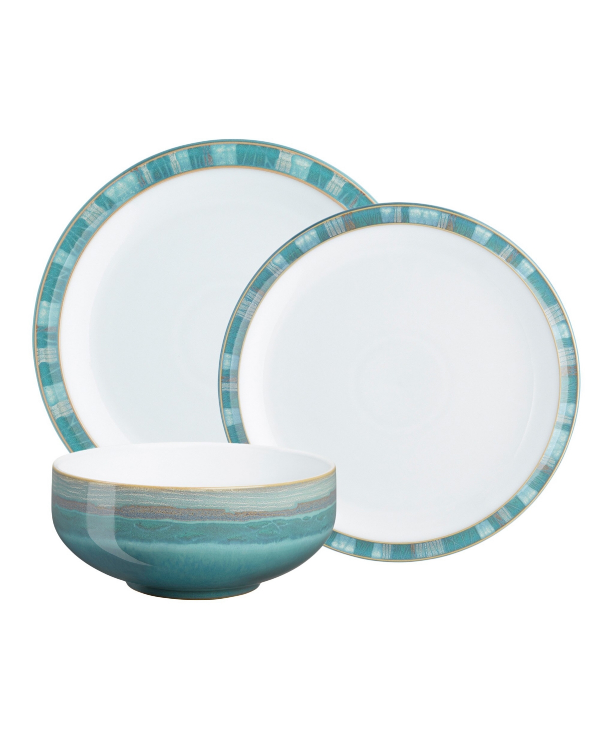 Azure Coast 12 Piece Dinnerware Set - Turquoise