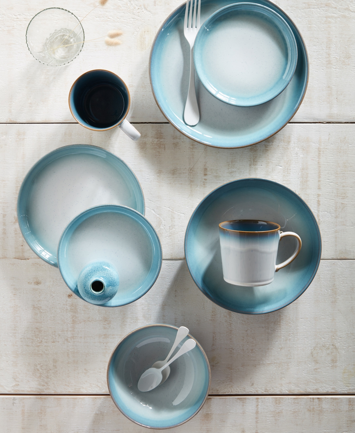 Denby Azure Haze 12 Pc. Dinnerware Set, Service For 4 In Blue