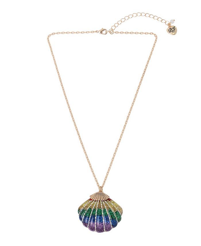 Rainbow sales shell necklace